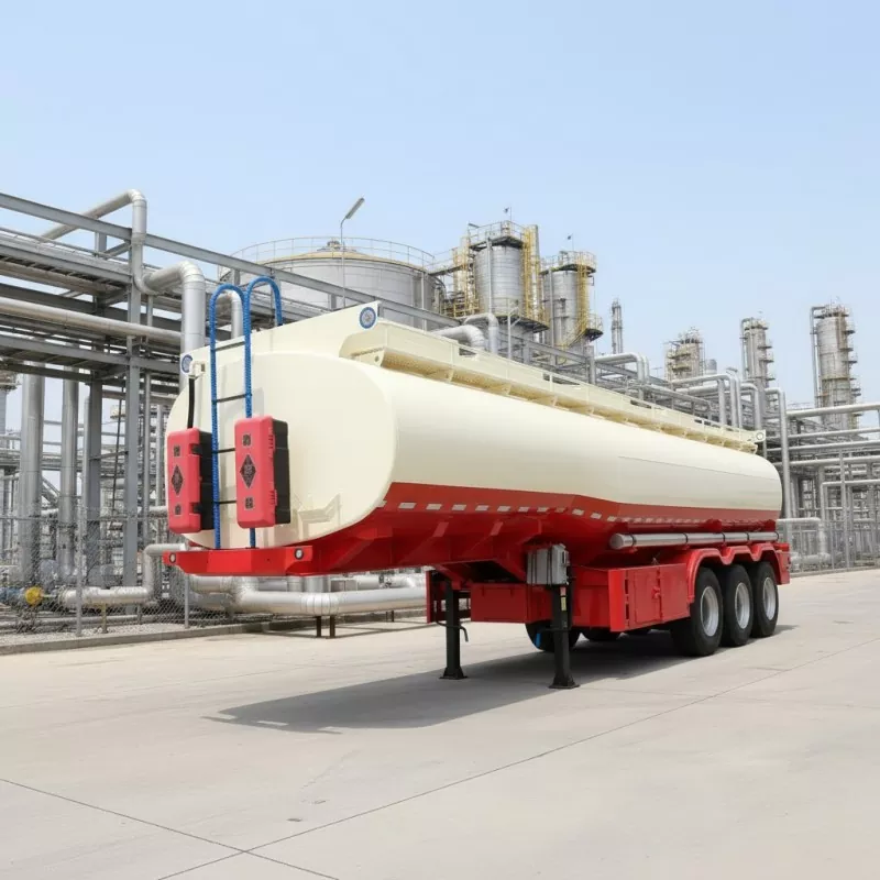 Anti-ætsende kemikalietank Semi-trailer