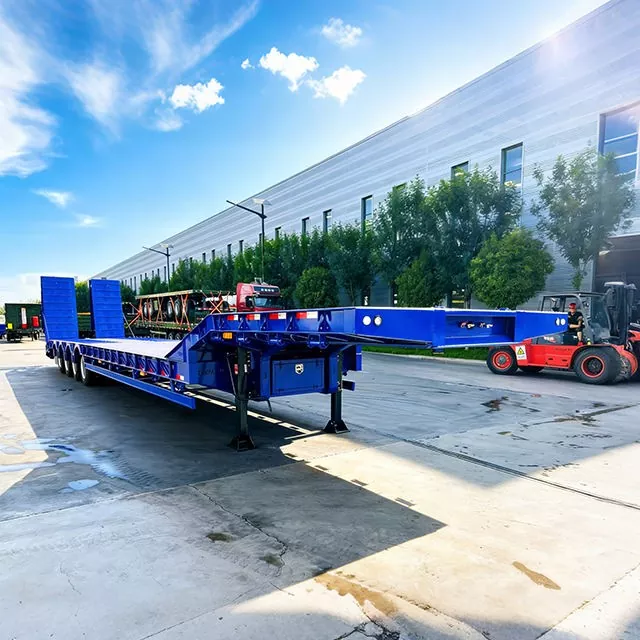 Aftagelig Gooseneck Lowbed Semi-Trailer