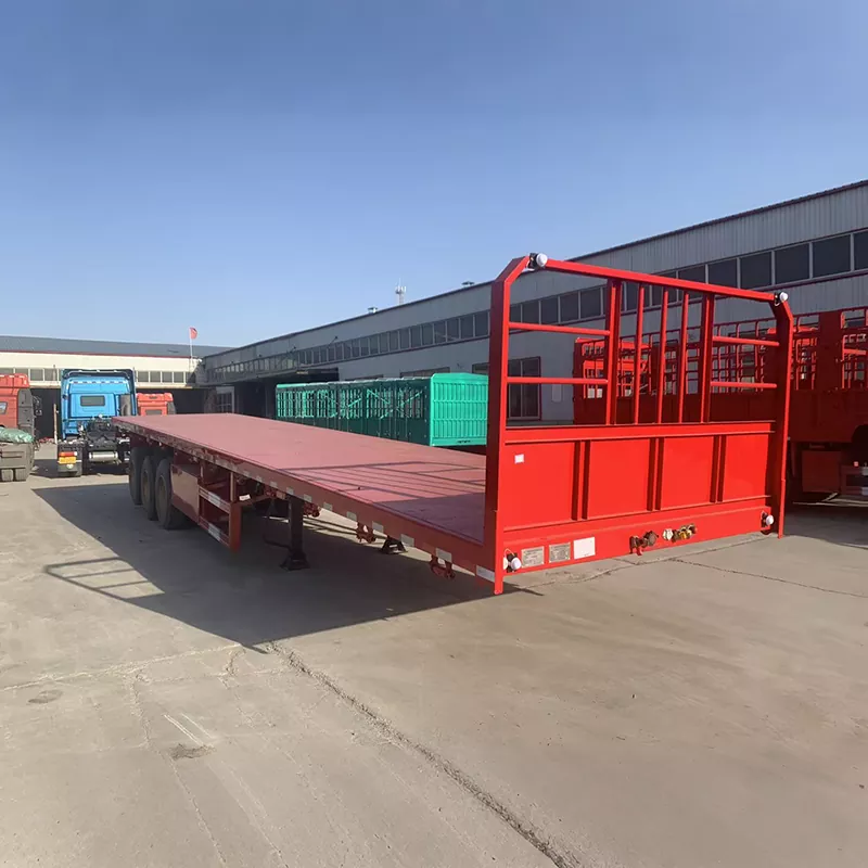 Dual-Purpose Container Flad Sættevogn