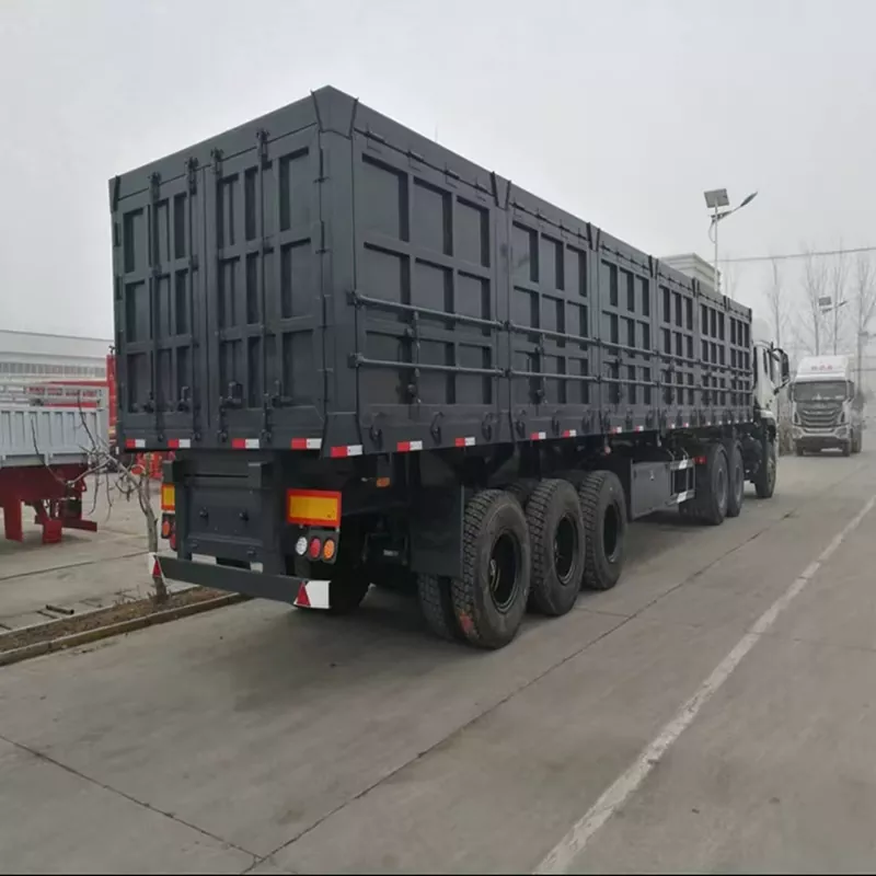 Heavy-Duty Forstærket Side-Tipping Dump Semi-Trailer