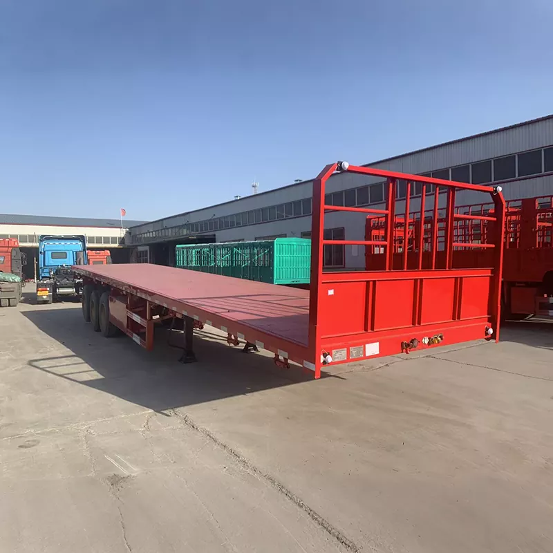 Letvægts Straight Beam Flatbed Semi-Trailer