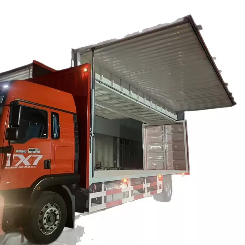 Enkeltsidet Wing-Opening Box Semi-Trailer