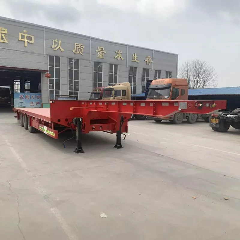 Udvidet svanehals Flatbed Semi-trailer